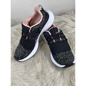 Under Armour Charged‎ Breathe MCRPRNT Sneakers Womens 8 Black Pink Sporty Chic